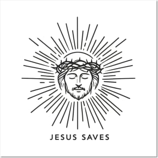 Jesus Saves - Deuce Design Posters and Art